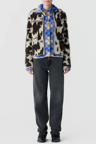 Grizzly Cowhide Jacket | Oatmeal/Burnt Cocoa