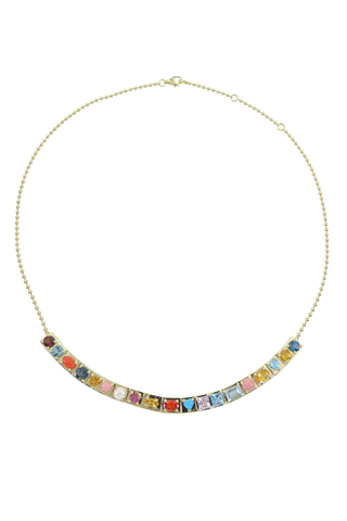 Leggo Multi Stones Beaded Necklace