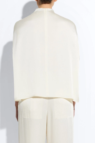 Satin Cape Tee | Cream