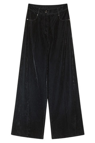 Flocked Cotton 5 Pocket Pants | Notte