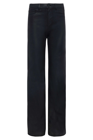 Clayton Coated Wide Leg Jean | Noir