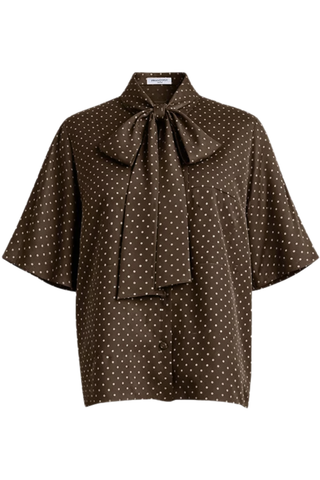 Blake Shirt | Polka Dot Brown