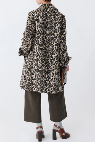 Perry Animal Jacquard Coat | Natural Multi