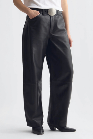 Tribeca Leather Pant | Black