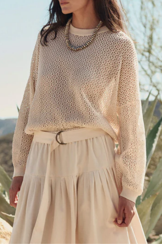 The Crochet Pullover | Natural