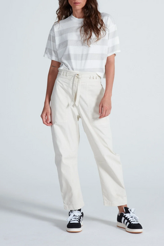 Shrunken Boy Tee Stripe | Grey Thick Stripe