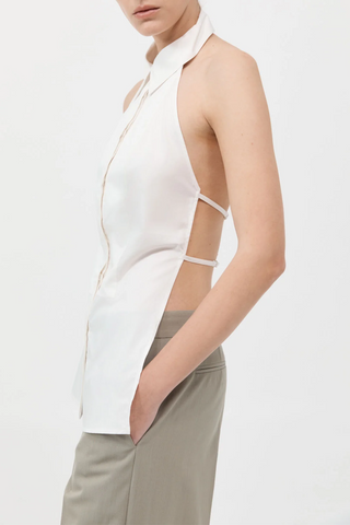 Halter Shirt | White