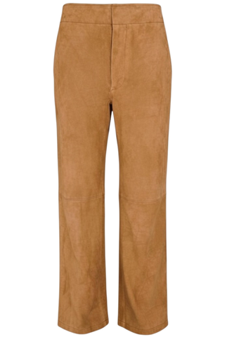 Freja Suede Pant | Cognac
