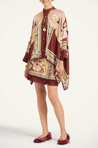 Mini Foulard Skirt With Fringe | Kells Placeé