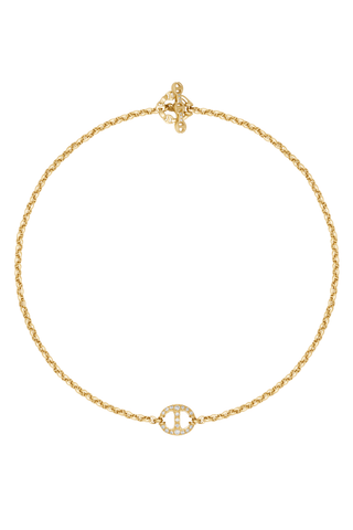 14mm Diamond Station Micro Link Necklace | 16"