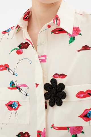 Cotton Poplin Dress | Cherries & Lips