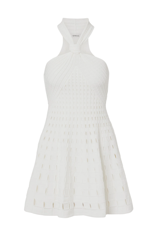 superdry teagan halter dress Superdry jurk teagan halter dress Wit-12 (40)