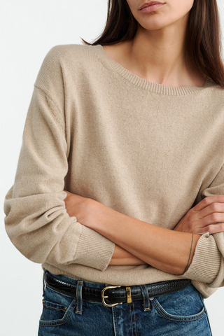 Amari Sweater | Beige Melange