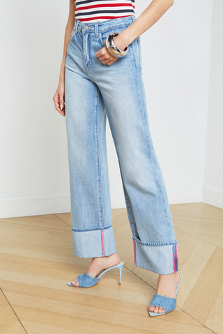 Miley Cuffed Wide Leg Jean | Emerson