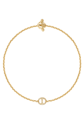 14mm Diamond Station Micro Link Necklace | 16"