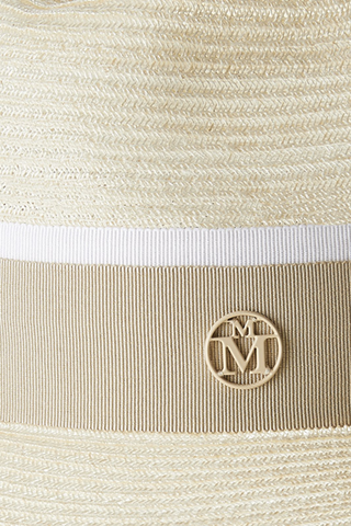 Henrietta Fedora Hat | Hemp Straw W/ Beige Ribbon