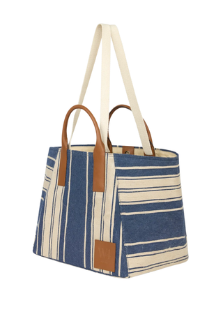 The Riviera Tote | Navy Stripe