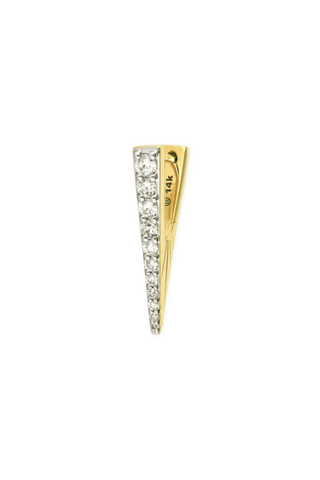 Small Diamond V Hoop Earring | Single