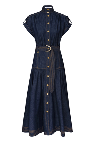 Denim Midi Dress | Harbour Blue