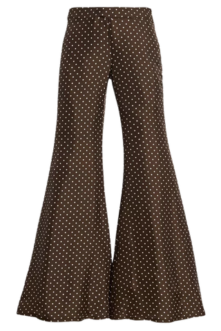 Zaoua Pant | Polka Dot Brown