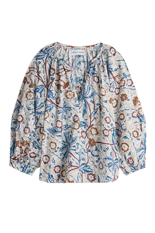 Nele Lantern Sleeve Top | Earthly Delights Batik