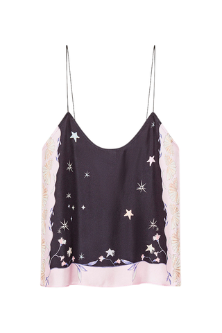 "Deliverance" Print Twill Top | Midnight