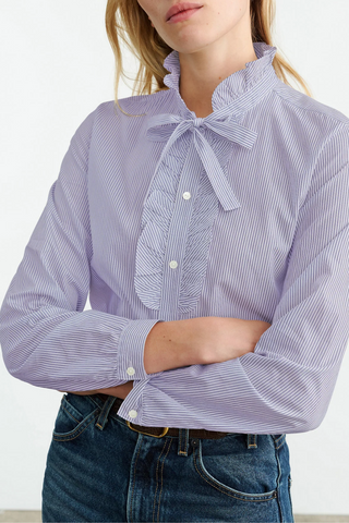 Miera Shirt | Mini Navy Stripes