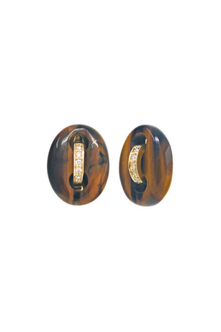 Mariner Studs | Tiger's Eye