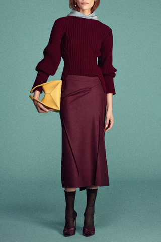 Pressed Skirt | Acai