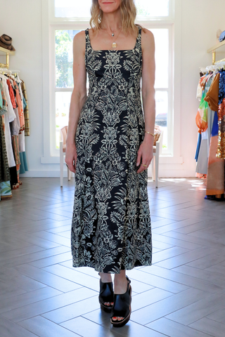 Natali Tank A-Line Dress | Noir Flora
