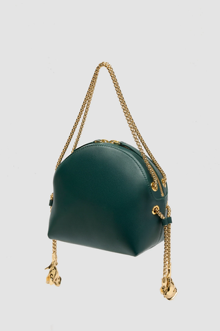 Flora Chain Bag | Forest Green