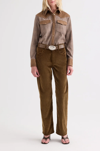 Lone Rider Combo Shirt | Brown Multi/Kelp