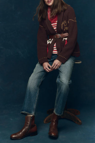 The Lasso Lodge Cardigan | Umber