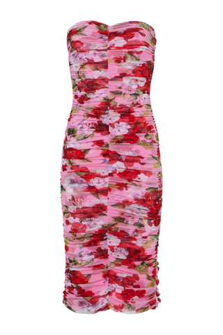 Caprice Midi Dress | Cotton Candy Multi Hydrangea