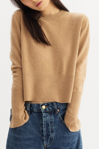 Warren Classic Crewneck Sweater | Honey