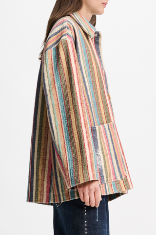 Striped Comfort Jacket | Multicolour Stripe