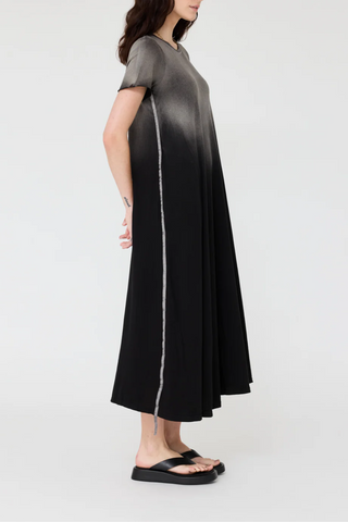 Short Sleeve Drama Maxi Dress | Faded Black