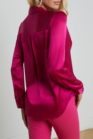 Tyler Silk Blouse | Ruby