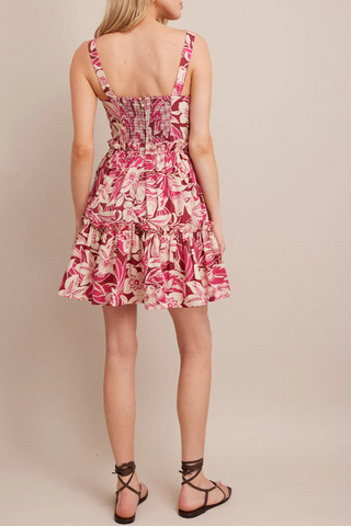 Audrey Dress | Tropical Harvest Pink