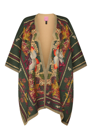 Pancake Wool Poncho | Animalier