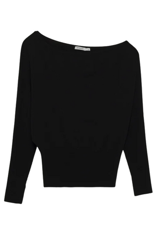 Lavina Off Shoulder Sweater | Black