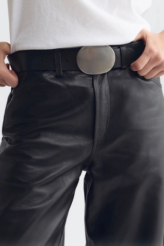 Tribeca Leather Pant | Black