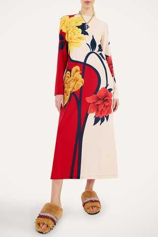 Long Sleeve Swing Dress | Queen Peony