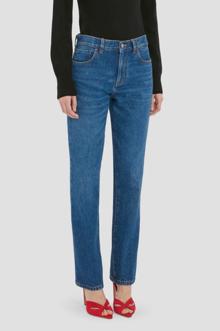 Low Waist Jean | Mid Blue Wash