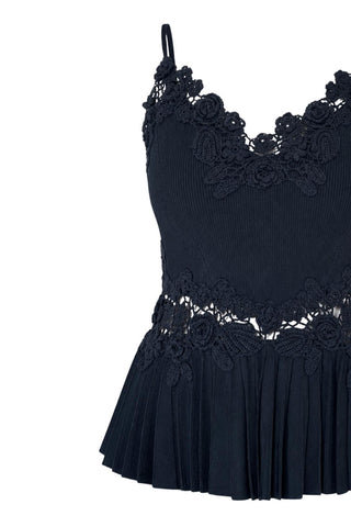 Estelle Crochet Top | Noir