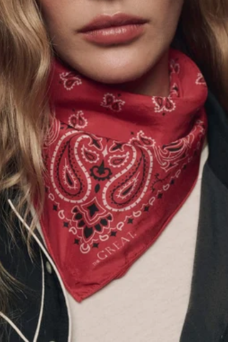The Silk Bandana | True Red