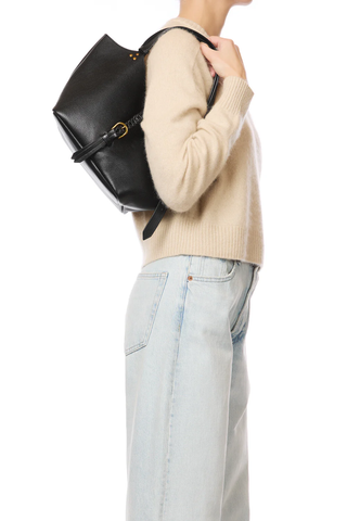 Joseph S Handbag | Noir Brass