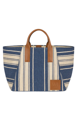 The Riviera Tote | Navy Stripe