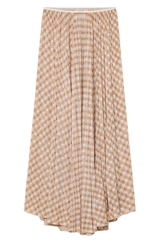 Diamond Jersey Pleated Skirt | Alba