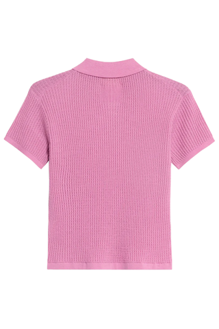 Shrunken Polo In Cashmere | Rose